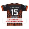 Maillot Effective Stade de Reims Rugby domicile 2024-2025 exemple de personnalisation