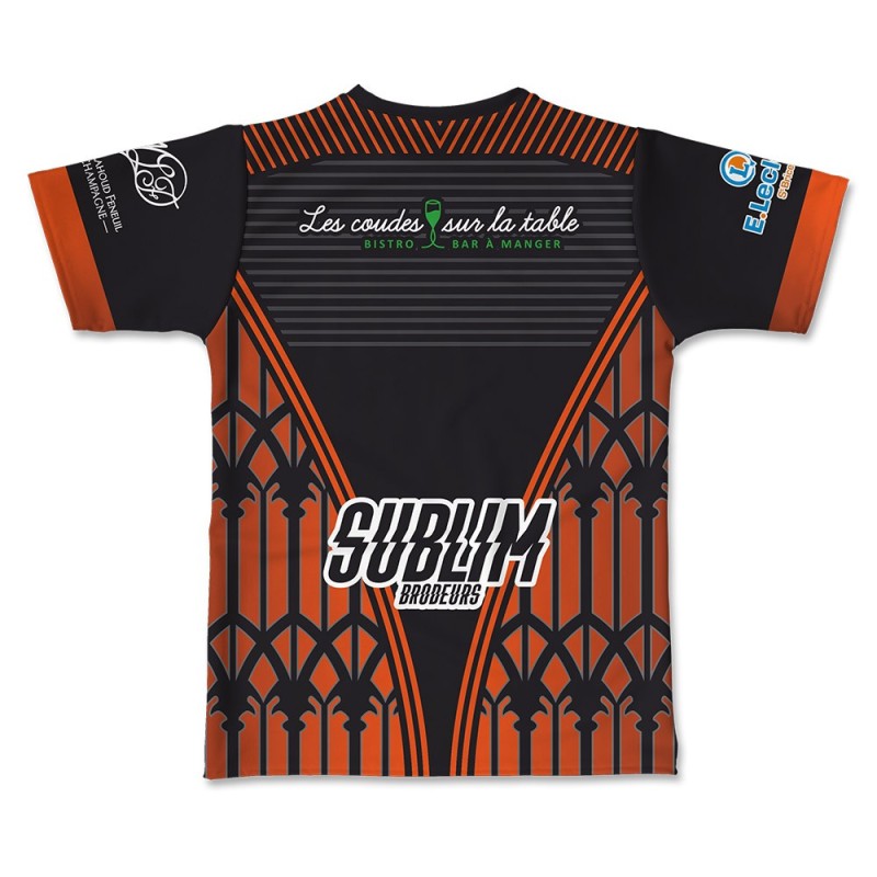 Maillot Effective Stade de Reims Rugby domicile 2024-2025 dos