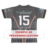 Maillot Effective Stade de Reims Rugby extérieur 2024-2025 exemple de personnalisation