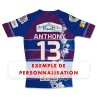 Maillot de match US Ferrals XIII 2022-2023 bleu exemple de personnalisation
