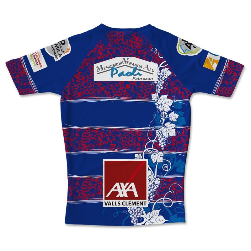 Maillot de match US Ferrals XIII 2022-2023 bleu dos