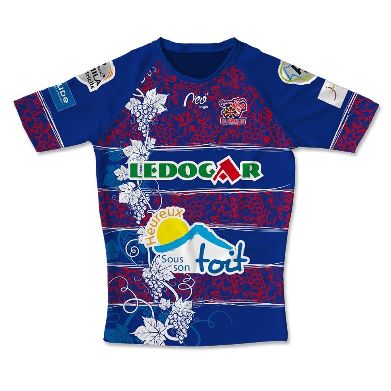 Maillot de match US Ferrals XIII 2022-2023 bleu face