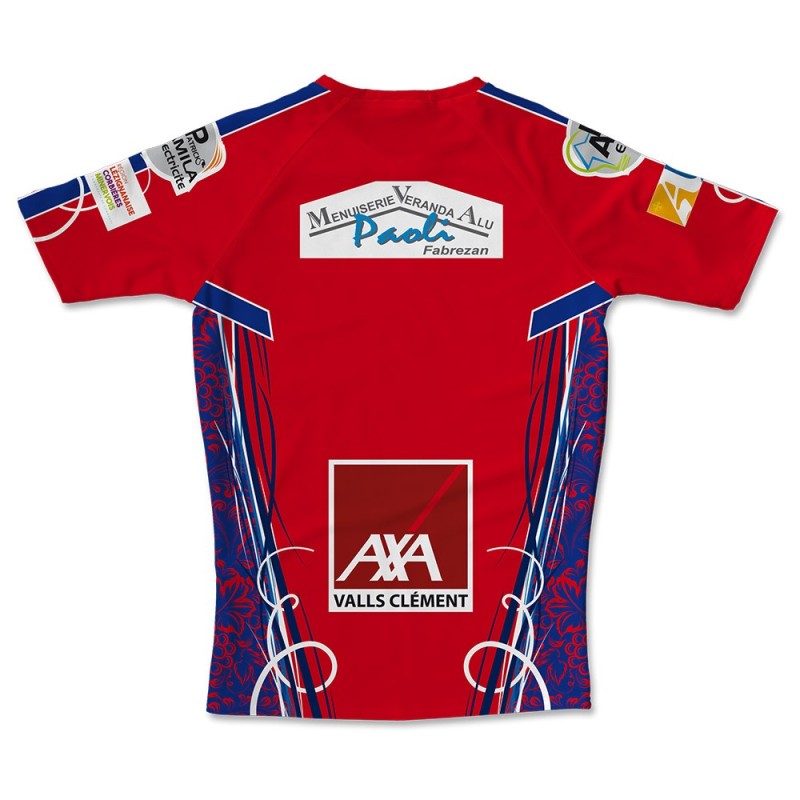 Maillot de match US Ferrals XIII 2022-2023 rouge dos