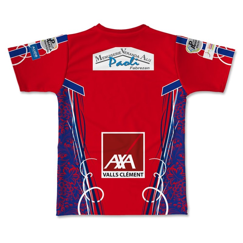 Maillot réplica US Ferrals XIII 2022-2023 rouge dos