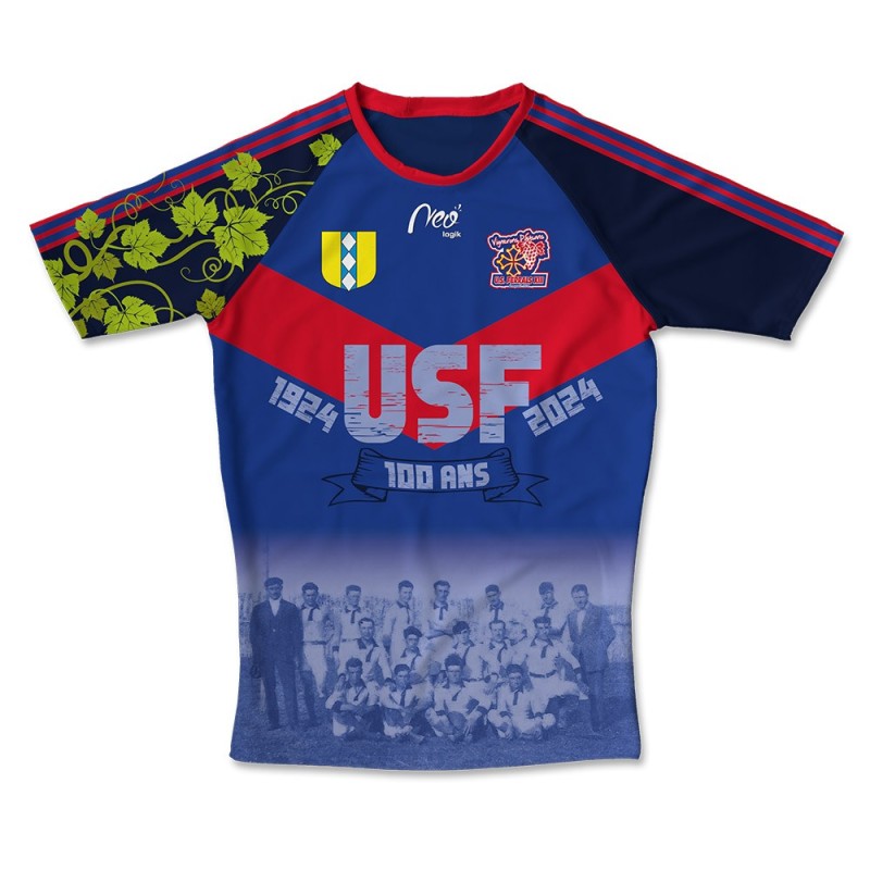 Maillot High Ground Ferrals XIII centenaire 2023-2024 face