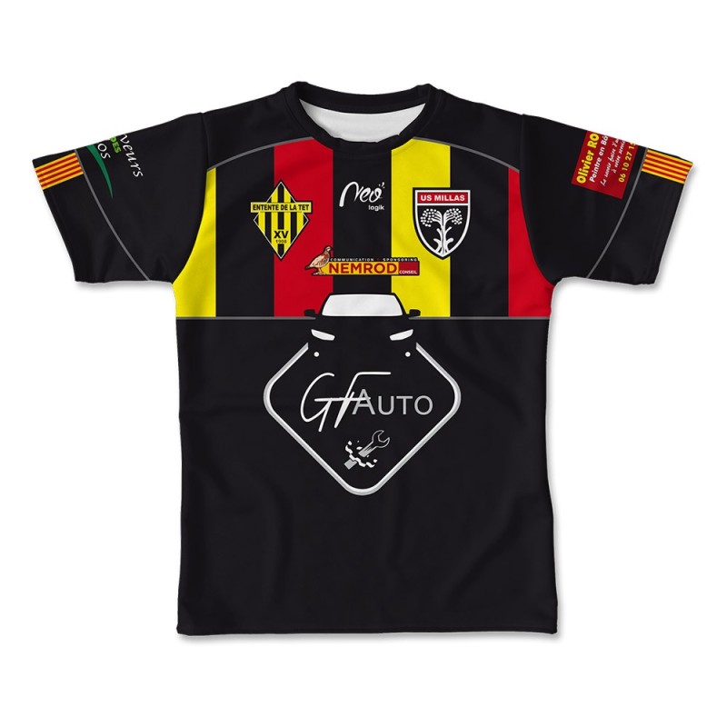 Maillot de match cadets US Millas Entente de la Têt 2020-2021