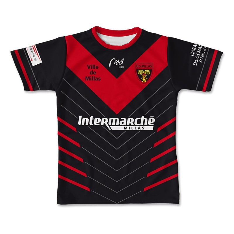 Maillot de match US Millas cadets 2018-2019