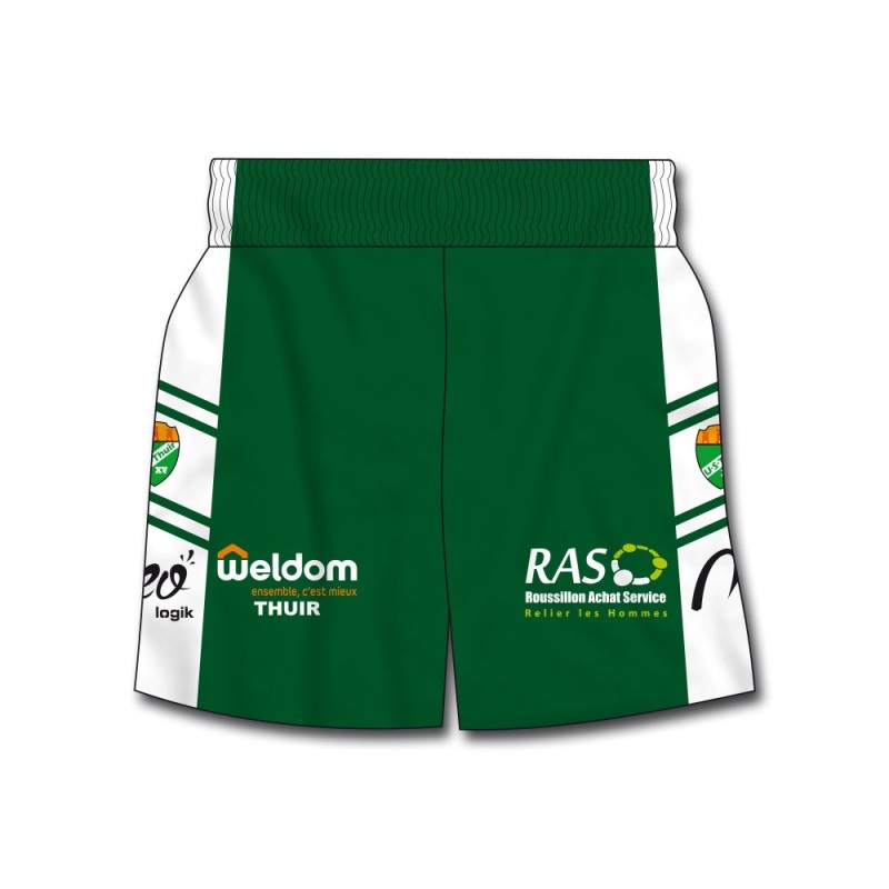 Short de match US Thuir 2019-2020 face