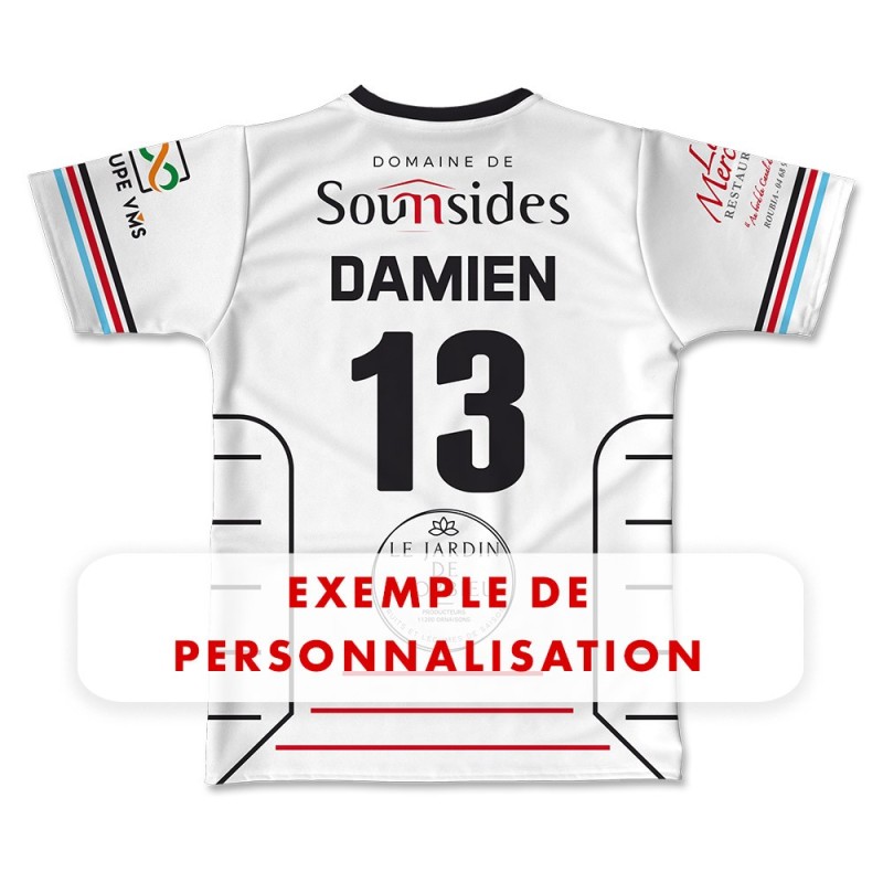 Maillot réplica 2024-2025 Val XIII dos exemple de personalisation