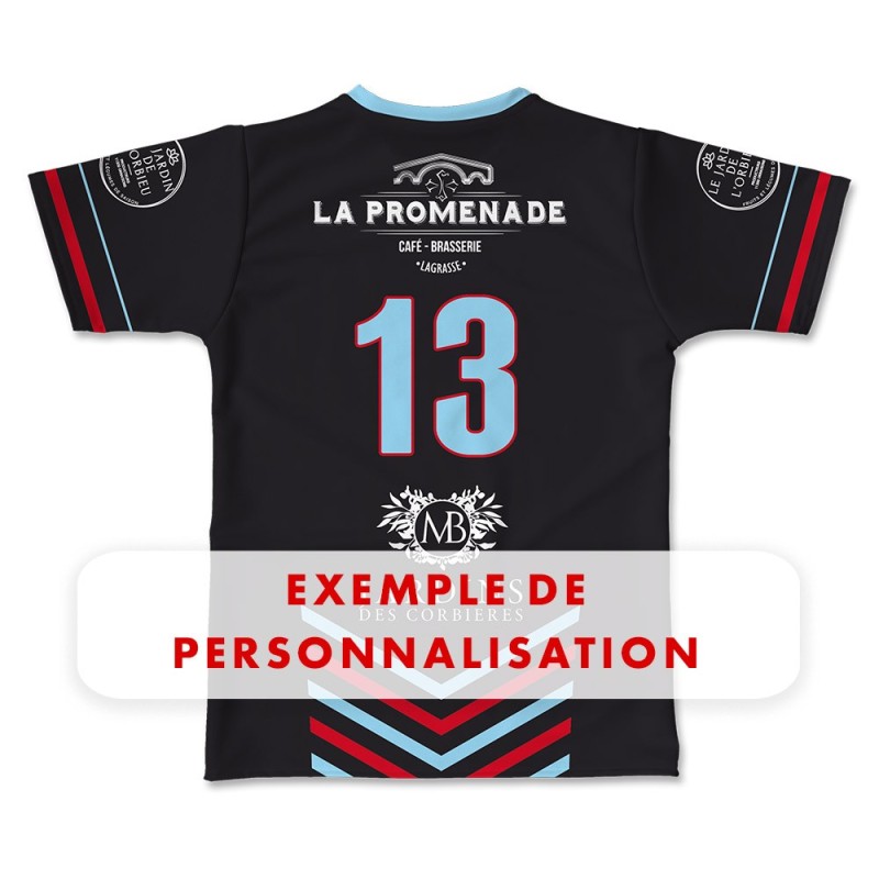 Maillot de match 2023-2024 Val XIII dos exemple de personnalisation