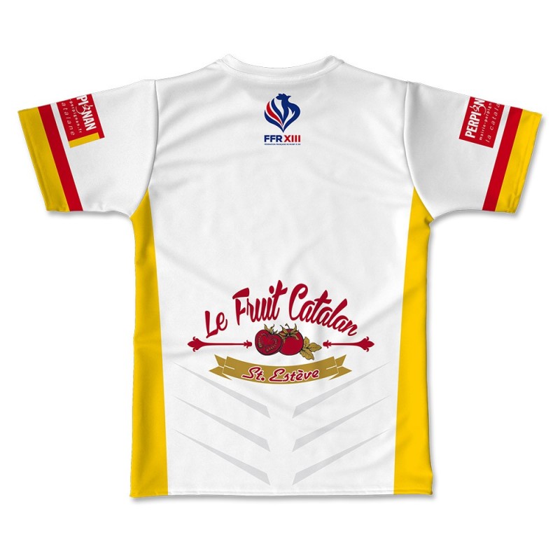 Maillot de match XIII Catalan 2018-2019