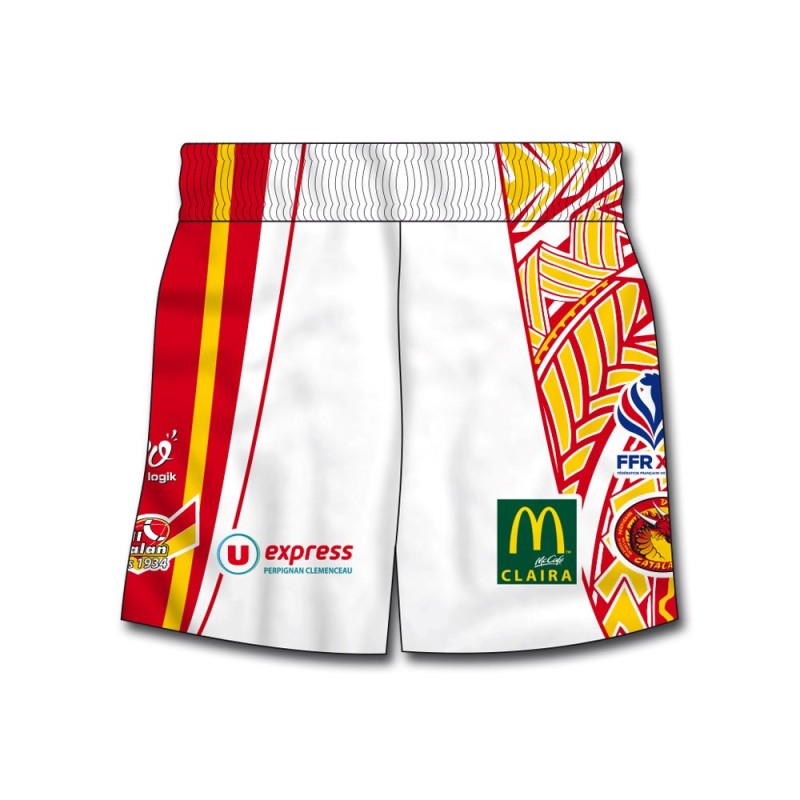 Short de match XIII Catalan tribal 2017-2018 dos