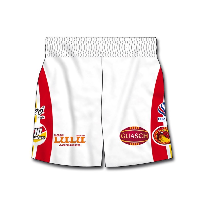 Short de match XIII Catalan 2019-2020 face