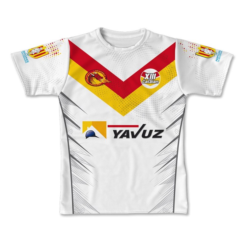 Maillot réplica XIII Catalan 2022-2023 face