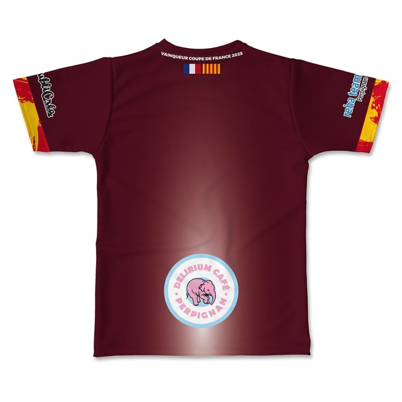Maillot de match 2025-2026 bordeau handi dragons dos