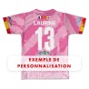 Maillot de match 2025-2026 rose handi dragon dos personnalisation