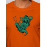 Tshirt homme orange Spray kagouille zoom
