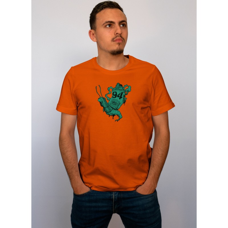 Tshirt homme orange Spray kagouille