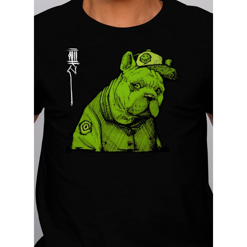 Tshirt homme noir Dogo zoom