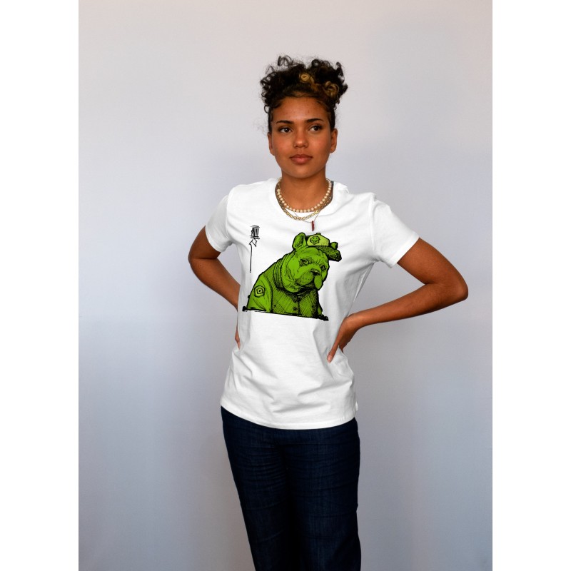 Tshirt femme blanc Dogo
