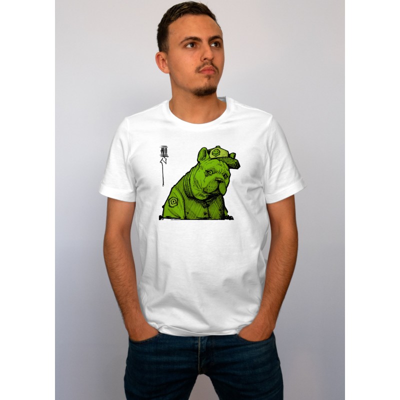 Tshirt homme blanc Dogo