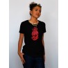 Tshirt femme noir Vino Veritas