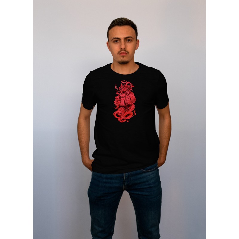 Tshirt homme noir Vino Veritas