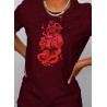 Tshirt femme wine Vino Veritas zoom