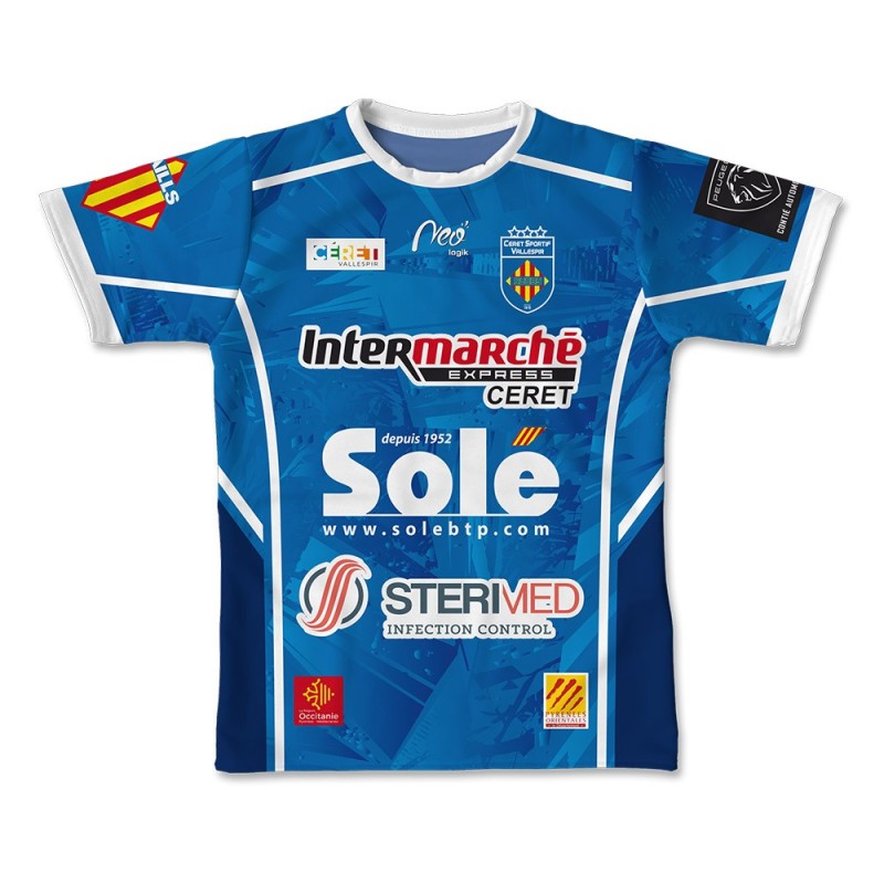 Maillot de match 2024-2025 Céret Sportif XV face