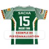 Maillot de match 2026-2027 US Thuir dos exemple de personnalisation prénom et numéro