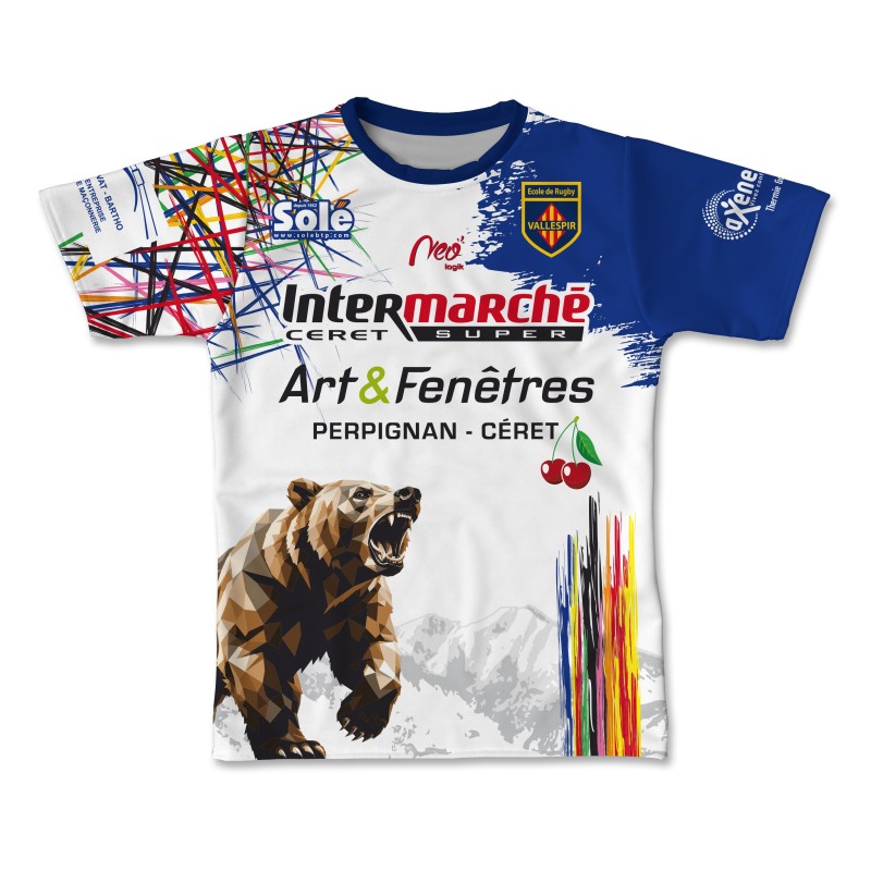Maillot de match 2026-2027 Ecole de rugby du Vallespir face