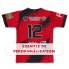 Maillot réplica US Millas 2026-2027 Séniors Première dos exemple personnalisation numéro