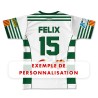 Maillot de match 2026-2027 RC Ponteilla dos exemple de personnalisation prénom et numéro