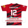 Maillot réplica US Millas 2025-2026 Séniors Première dos exemple personnalisation prénom et numéro