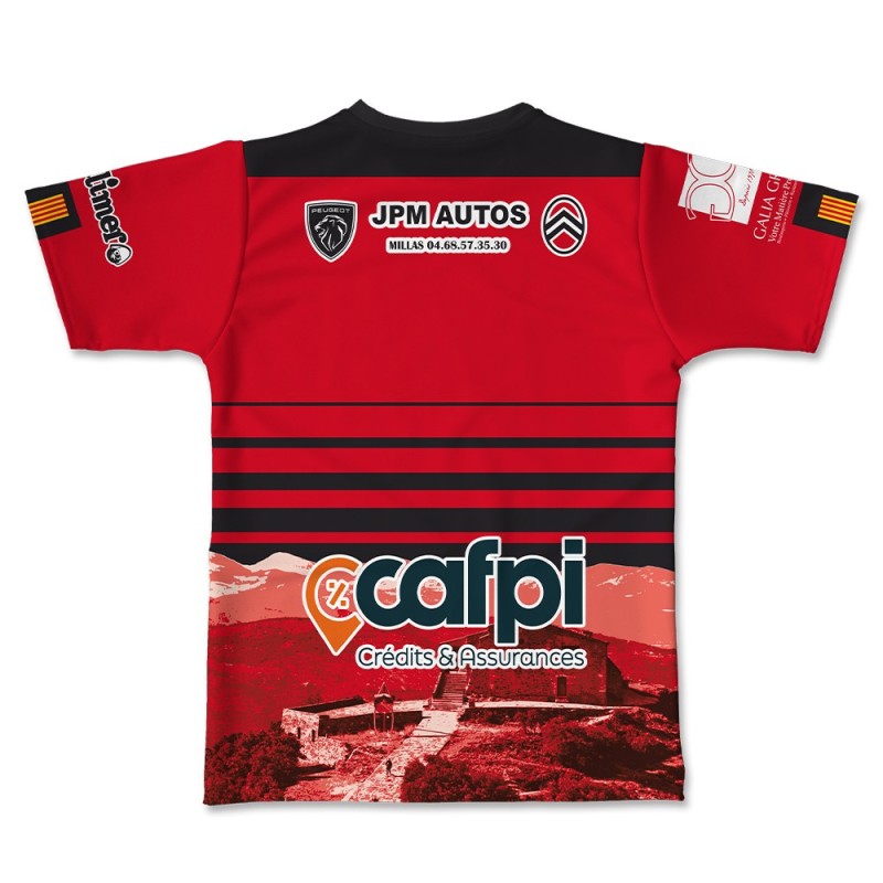 Maillot réplica US Millas 2025-2026 Séniors Réserve dos