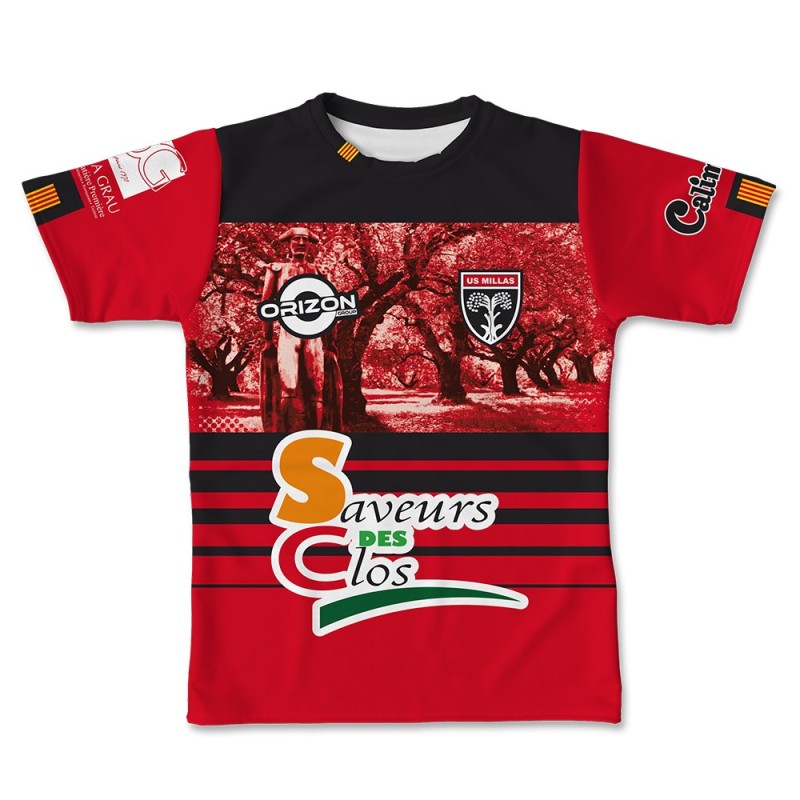 Maillot réplica US Millas 2025-2026 Séniors Réserve face