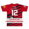 Maillot Effective US Millas 2025-2026 Séniors Première dos exemple personnalisation numéro