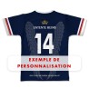 Maillot réplica Stade de Reims Rugby RUCby Reims U14 2026-2027 dos exemple personnalisation numéro